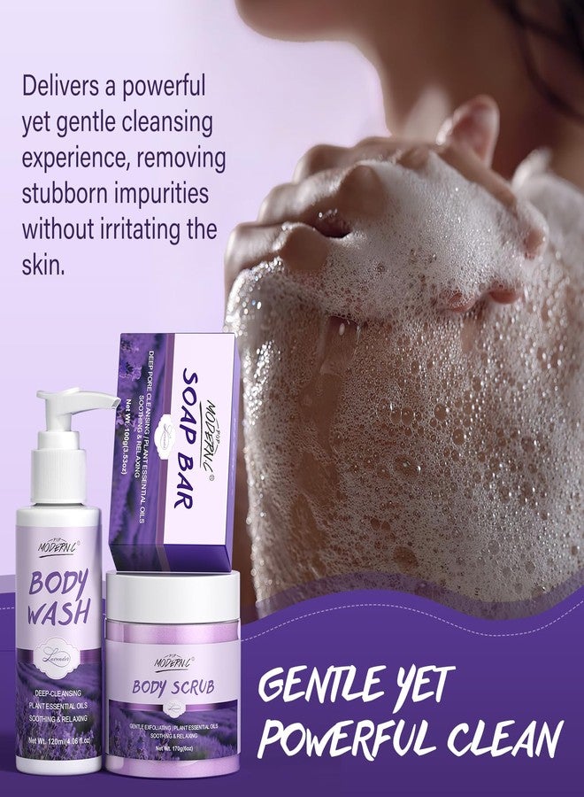 بوب مودرن.سي مجموعة هدايا حمام مريحة للنساء، 8 قطع، مجموعة هدايا سبا باللافندر، سلال هدايا للنساء، للأم، الزوجة، الأخت، المراهقة، الصديقة المقربة، عيد الميلاد، عيد الحب، عيد الأم، مع زيت اللافندر العطري وزبدة الشيا. - Image 5